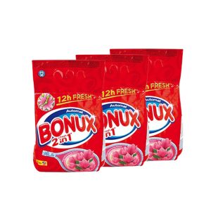 BONUX 2KG - LAUNDRY DETERGENT - AUTOMATIC 2 IN 1 - ROSE