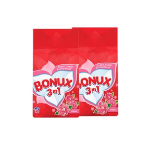 BONUX 4KG - LAUNDRY DETERGENT - AUTOMATIC 3 IN 1 - ROSE